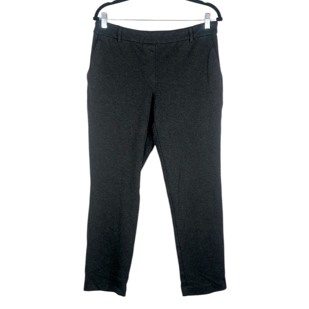 Dalia Charcoal Gray Stretchy Comfortable Business Career Pull On Pant Size Large